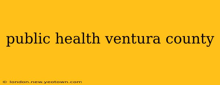 public health ventura county