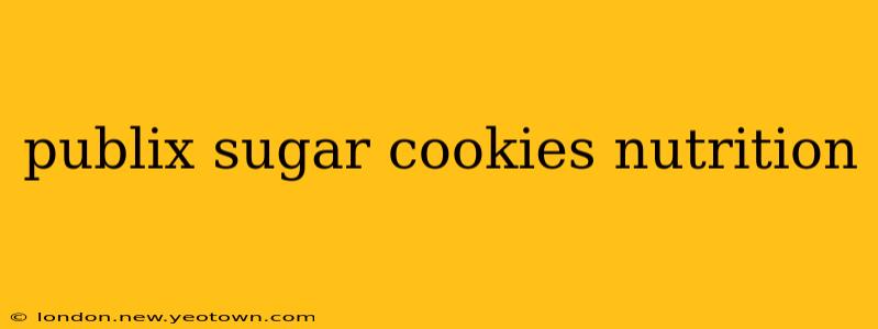publix sugar cookies nutrition