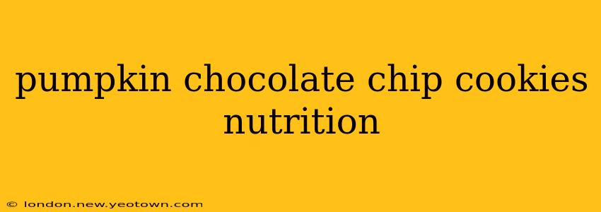 pumpkin chocolate chip cookies nutrition