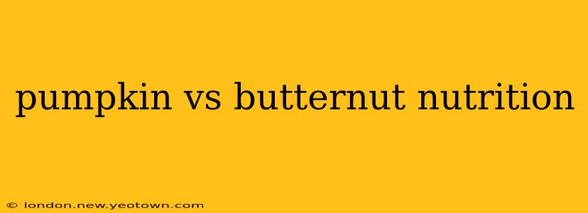 pumpkin vs butternut nutrition