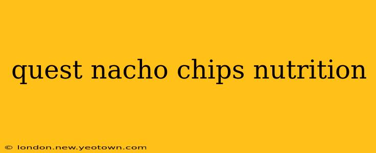 quest nacho chips nutrition