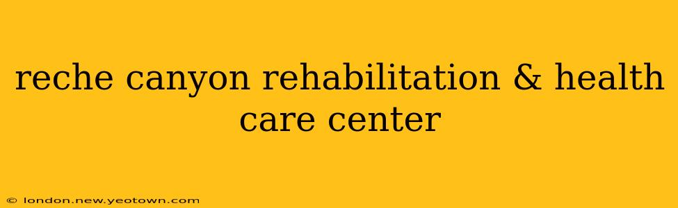 reche canyon rehabilitation & health care center