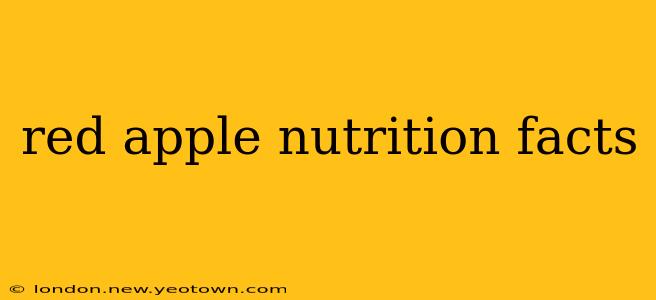 red apple nutrition facts