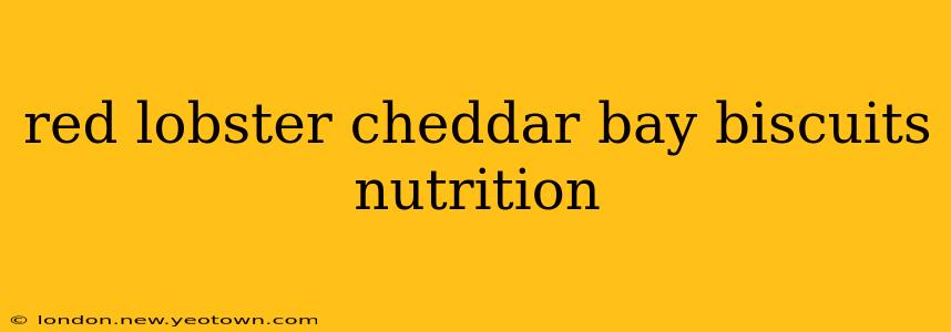 red lobster cheddar bay biscuits nutrition