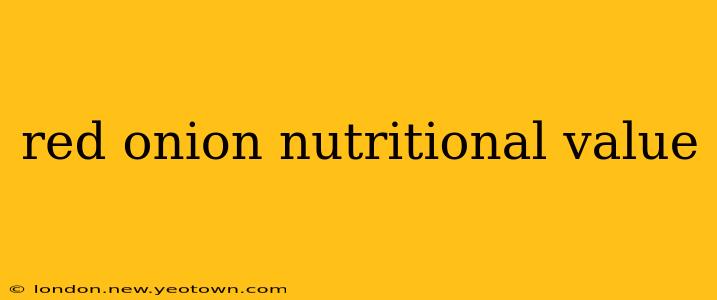 red onion nutritional value