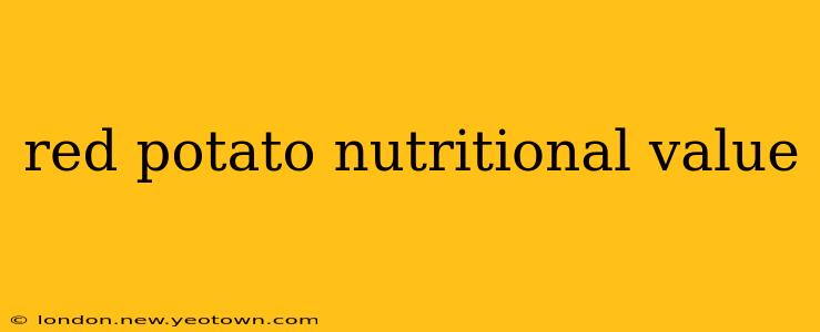 red potato nutritional value