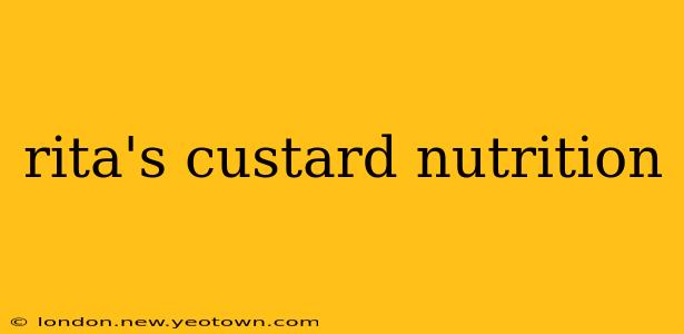rita's custard nutrition