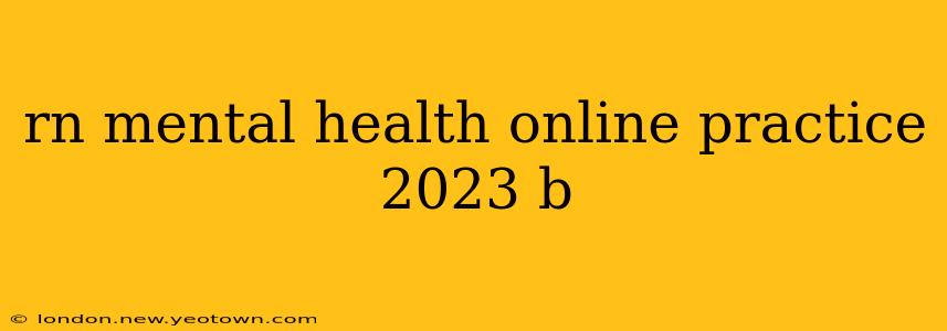 rn mental health online practice 2023 b