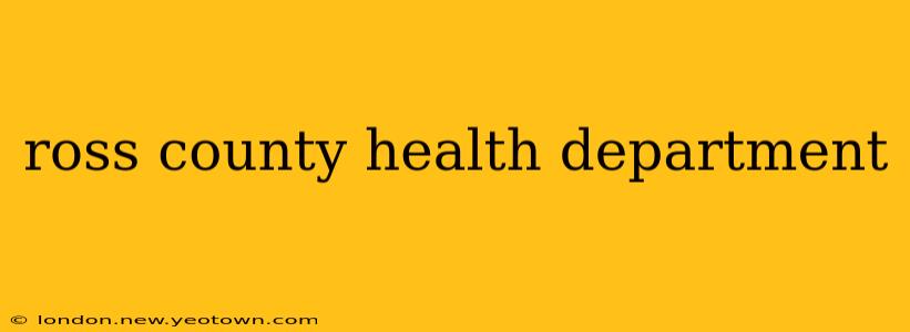 ross county health department
