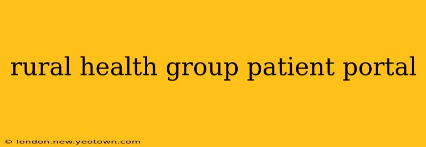 rural health group patient portal