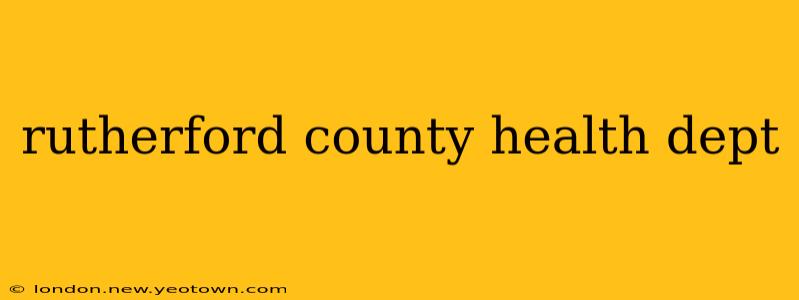 rutherford county health dept