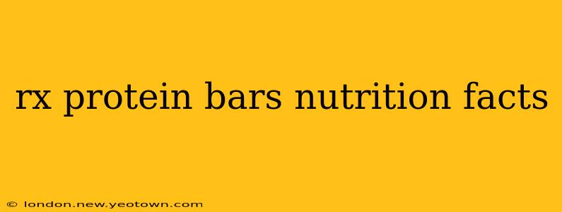 rx protein bars nutrition facts