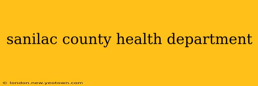sanilac county health department