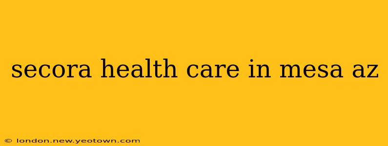 secora health care in mesa az