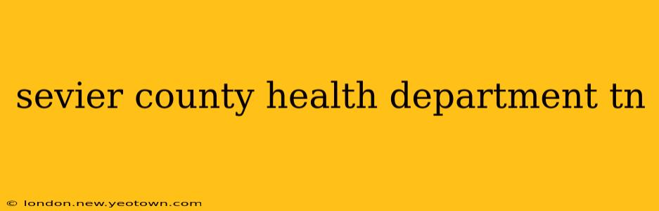 sevier county health department tn