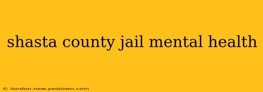 shasta county jail mental health