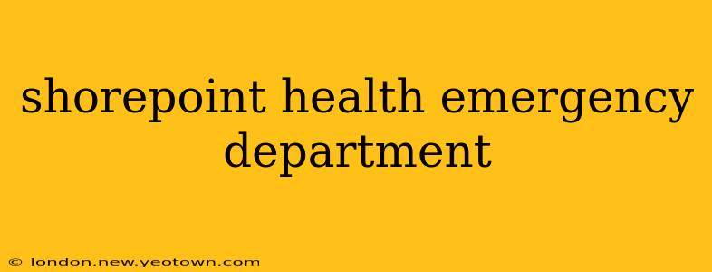 shorepoint health emergency department