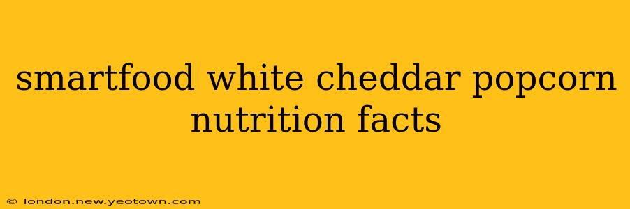 smartfood white cheddar popcorn nutrition facts