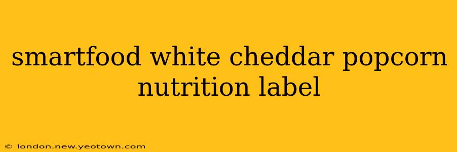smartfood white cheddar popcorn nutrition label