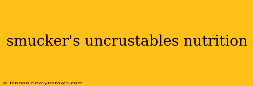 smucker's uncrustables nutrition