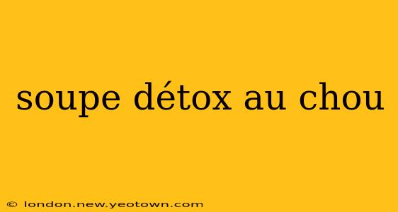 soupe détox au chou