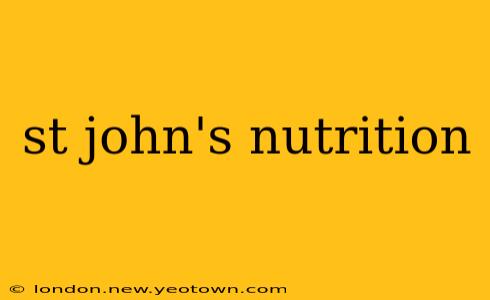 st john's nutrition