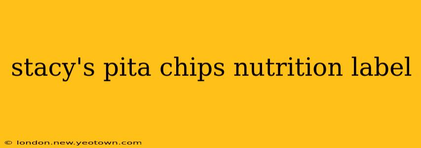stacy's pita chips nutrition label