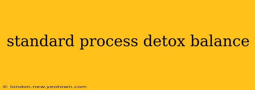 standard process detox balance