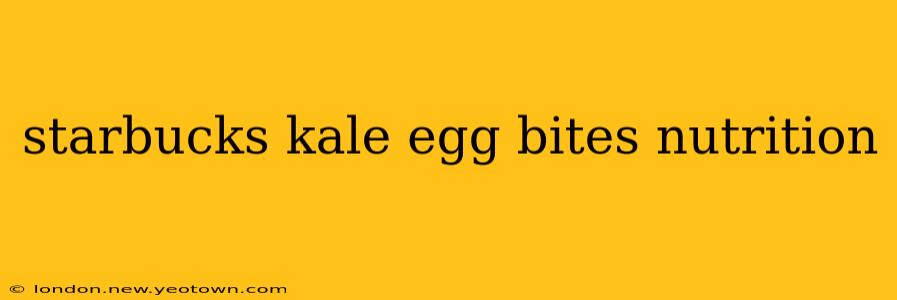 starbucks kale egg bites nutrition