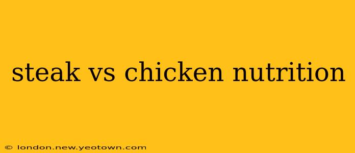 steak vs chicken nutrition