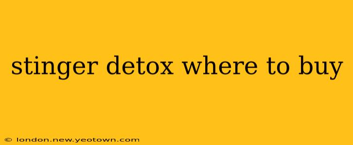 stinger detox where to buy