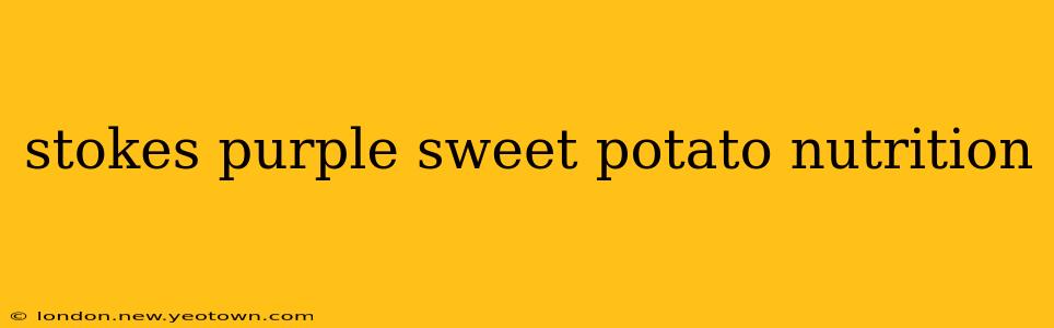 stokes purple sweet potato nutrition