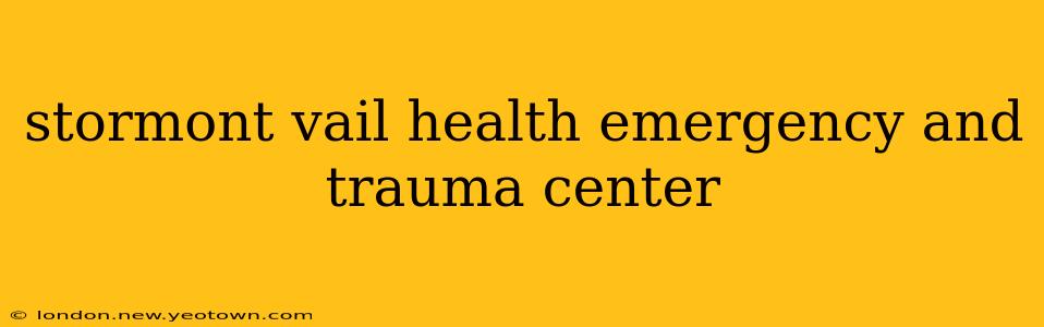 stormont vail health emergency and trauma center