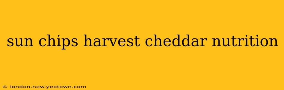 sun chips harvest cheddar nutrition