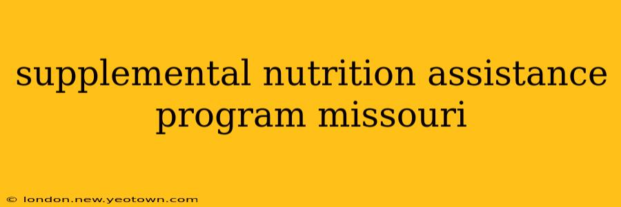 supplemental nutrition assistance program missouri
