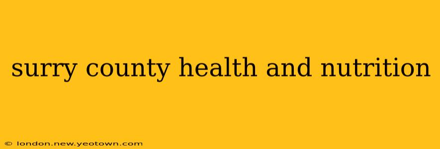 surry county health and nutrition
