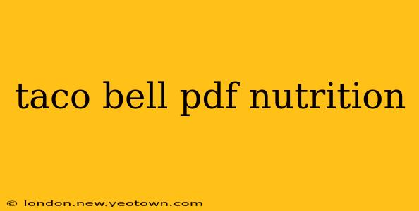 taco bell pdf nutrition