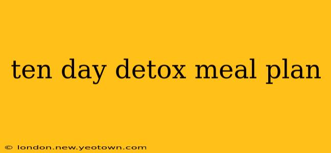 ten day detox meal plan
