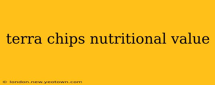 terra chips nutritional value