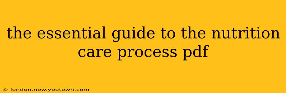 the essential guide to the nutrition care process pdf