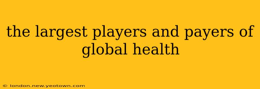 the largest players and payers of global health