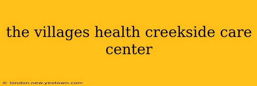 the villages health creekside care center