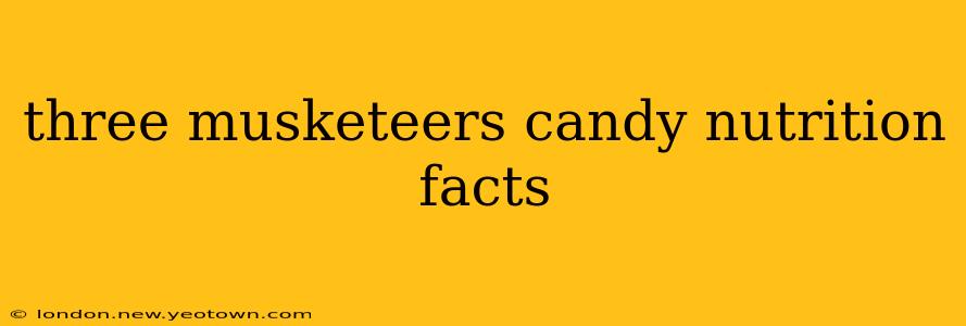 three musketeers candy nutrition facts