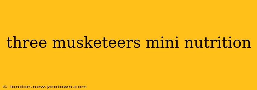 three musketeers mini nutrition