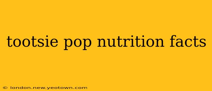 tootsie pop nutrition facts