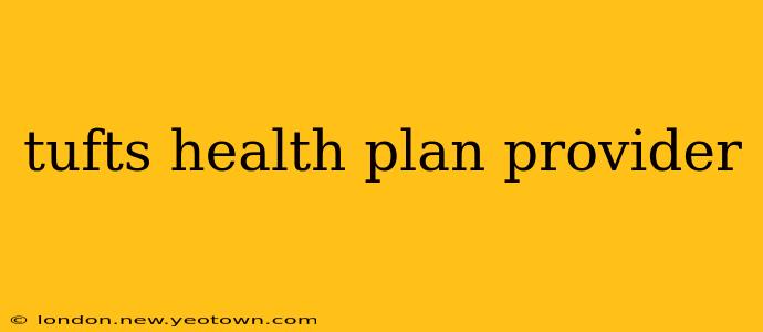 tufts health plan provider