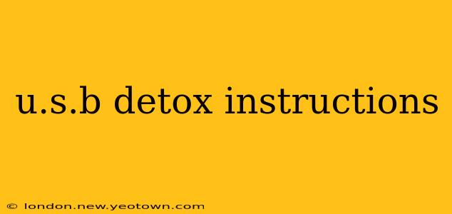 u.s.b detox instructions