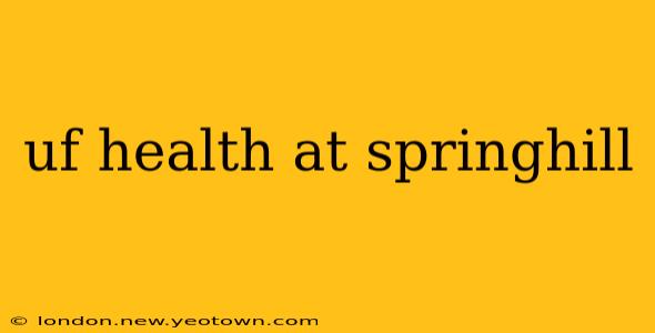 uf health at springhill