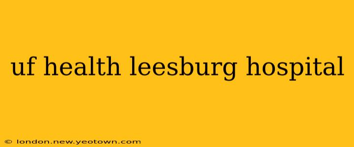 uf health leesburg hospital