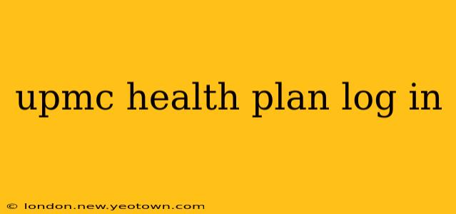 upmc health plan log in